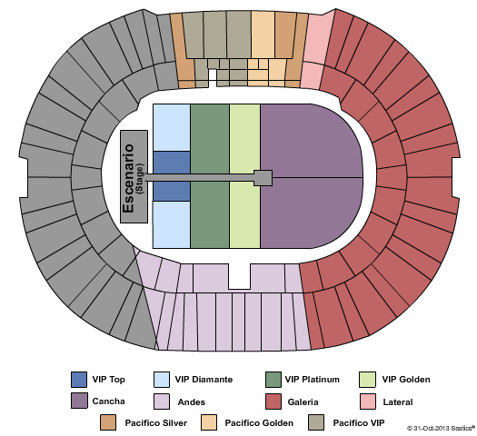 Estadio Nacional Julio Martinez Pradanos Seating Chart